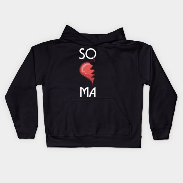 SO-MA Cute Soulmates Valentine's Day 2020 Partners Kids Hoodie by theperfectpresents